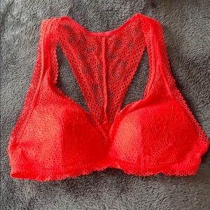 Victoria secret red padded brackets